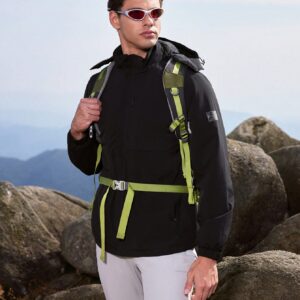 Men's Zippered Front Long Sleeve Hooded Sports Coat - Image 4