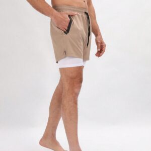 Boyfriend Style Men's Sports Shorts With Built-In Lining And Drawstring Waist Jogger Shorts - Image 7