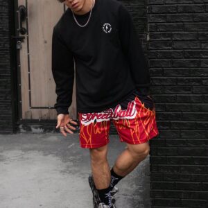 Men's Long Sleeve Round Neck Sports Sweatshirt With Letter Printed Men Sweatshirt - Image 4