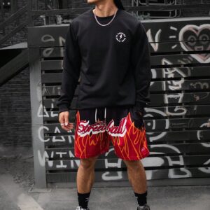 Men's Long Sleeve Round Neck Sports Sweatshirt With Letter Printed Men Sweatshirt - Image 5