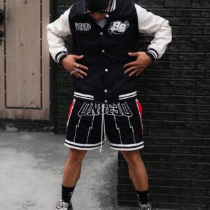 Boyfriend Style Men's Contrast Color Flocked Applique Striped Decor Sports Jacket Men's Varsity Jacketmen Varsity Jacketvarsity Jacket Menmen Letterman Jacketvarsity Jacket - Image 6