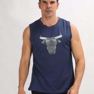 Boyfriend Style Men's Printed Casual Fashionable Sports Tank Top