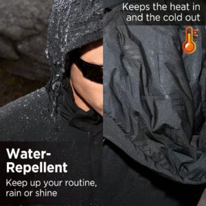 Men's Zippered Front Long Sleeve Hooded Sports Coat - Image 3