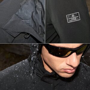 Men's Zippered Front Long Sleeve Hooded Sports Coat - Image 7