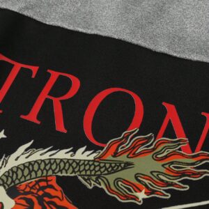 Men's Letter & Tiger Pattern Printed Sporty Long Sleeve T-Shirt Workout Tops - Image 7