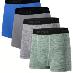 Men's Color Patchwork Sports Shorts Jogger Shorts 4-Piece Set