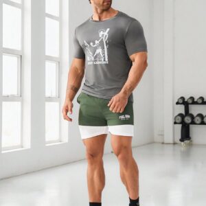 Men's Portrait Printed Short Sleeve Sports T-Shirt - Image 7