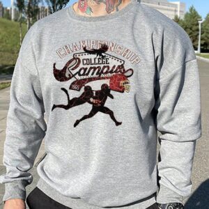 Boyfriend Style Men's Character & Letter Print Sports Sweatshirt Boyfriend Style Men Sweatshirt