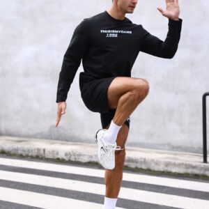 Boyfriend Style Men's Casual Round Neck Sweatshirt With Letter Print Boyfriend Style Men Sweatshirt