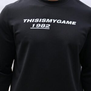 Boyfriend Style Men's Casual Round Neck Sweatshirt With Letter Print Boyfriend Style Men Sweatshirt - Image 3