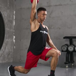 Boyfriend Style Men's Simple Solid Color Sleeveless Tank Top And Shorts Sports Suit Workout Set - Image 7