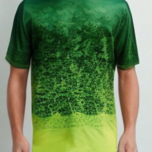 Men's Gradient Short Sleeve Sports T-Shirt Workout Tops