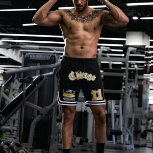 Boyfriend Style Men Fashionable Sporty Printed Loose Fit Athletic Shorts Jogger Shorts - Image 5