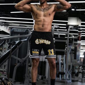 Boyfriend Style Men Fashionable Sporty Printed Loose Fit Athletic Shorts Jogger Shorts - Image 6