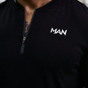 Boyfriend Style Men Boyfriend Style Mended Solid Color Short Sleeve Sports Polo T-Shirt Golf Shirt - Image 3