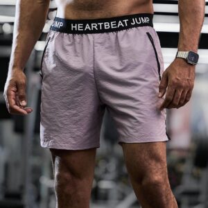 Boyfriend Style Men Simple Printed Solid Color Sport Shorts Jogger Shorts - Image 3