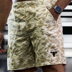 Boyfriend Style Men Fashionable Loose Fit Printed Sport Shorts Jogger Shorts