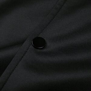 Boyfriend Style Men's Spring And Autumn Casual Color Block Baseball Collar Jacket With Letter And Number Print Workout Tops - Image 3
