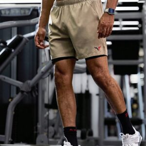 Boyfriend Style Men Plain Simple Casual Sports Shorts, Everyday Wear Jogger Shorts