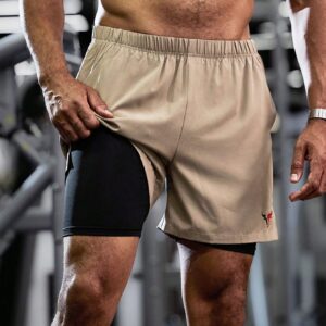 Boyfriend Style Men Plain Simple Casual Sports Shorts, Everyday Wear Jogger Shorts - Image 3