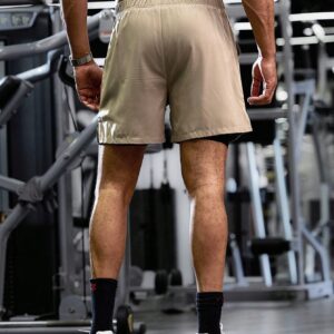 Boyfriend Style Men Plain Simple Casual Sports Shorts, Everyday Wear Jogger Shorts - Image 4