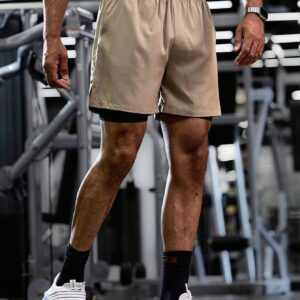 Boyfriend Style Men Plain Simple Casual Sports Shorts, Everyday Wear Jogger Shorts - Image 5