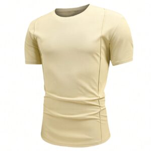 Boyfriend Style Men's Round Neck Casual Everyday Spring/Summer Short Sleeve Sports T-Shirt Workout Tops