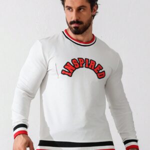 Boyfriend Style Men's Fashion Long Sleeve Printed Sports Sweatshirt Boyfriend Style Men Sweatshirt Tute Sportive Uomosportswear Menmens Long Sleeve Topsmen Long Sleeve Topmen White Long Sleeve - Image 4