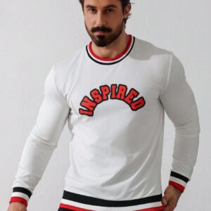 Boyfriend Style Men's Fashion Long Sleeve Printed Sports Sweatshirt Boyfriend Style Men Sweatshirt Tute Sportive Uomosportswear Menmens Long Sleeve Topsmen Long Sleeve Topmen White Long Sleeve - Image 7