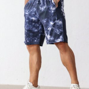 Boyfriend Style Men's Tie-Dye Casual Sport Shorts For Everyday Wear Jogger Shorts - Image 4