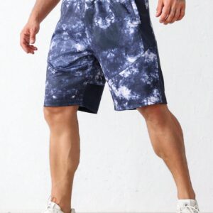 Boyfriend Style Men's Tie-Dye Casual Sport Shorts For Everyday Wear Jogger Shorts - Image 5
