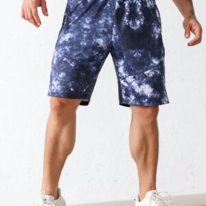 Boyfriend Style Men's Tie-Dye Casual Sport Shorts For Everyday Wear Jogger Shorts - Image 6