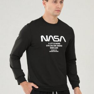 Boyfriend Style Men's Fashion Printed Long Sleeve Sports Sweatshirt Boyfriend Style Men Sweatshirt - Image 5