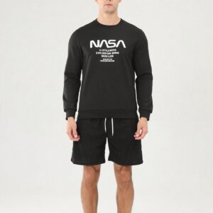 Boyfriend Style Men's Fashion Printed Long Sleeve Sports Sweatshirt Boyfriend Style Men Sweatshirt - Image 8