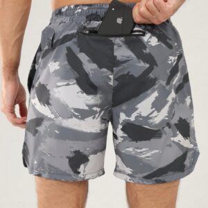 Drawstring Allover Print Sports Shorts With Pockets For Summer Jogger Shorts - Image 7