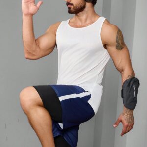 Boyfriend Style Men's Letter Printed Casual Summer Sports T-Shirt & Tank Top Workout Tops - Image 8