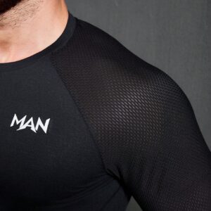 Boyfriend Style Men's Fashionable Solid Color Short Sleeve Tight-Fitting Sports T-Shirt - Image 4