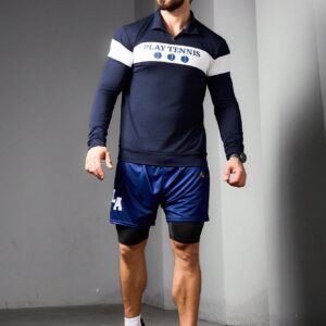 Boyfriend Style Men's Fashionable Loose Casual Long Sleeve Collar Turn-Down Sports Sweatshirt Boyfriend Style Men Sweatshirt