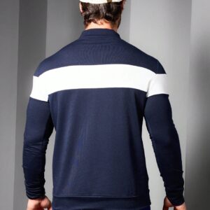 Boyfriend Style Men's Fashionable Loose Casual Long Sleeve Collar Turn-Down Sports Sweatshirt Boyfriend Style Men Sweatshirt - Image 6
