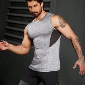 Boyfriend Style Men's Summer Slim Fit Colorblock Sports Tank Top