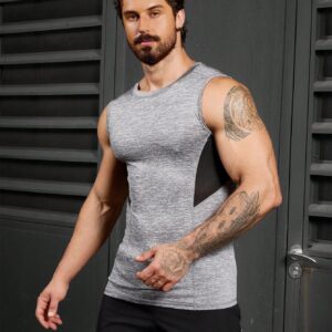Boyfriend Style Men's Summer Slim Fit Colorblock Sports Tank Top - Image 5