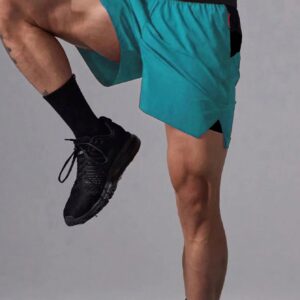 Boyfriend Style Men Color-Blocked Sports Shorts With Elastic Waistband And Pockets Jogger Shorts