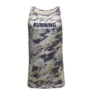 Boyfriend Style Men's Summer Letter Graphic Breathable Outdoor Sports Tank Top