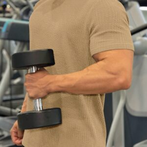 Boyfriend Style Men's Simple Solid Color Short-Sleeved Sports T-Shirt