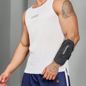 Boyfriend Style Men's Letter Printed Casual Summer Sports T-Shirt & Tank Top Workout Tops