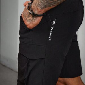 Boyfriend Style Men's Letter Printed Casual Sports Shorts, Summer Jogger Shorts Black Shorts Menblack Men Shortsshort Streetweargym Shirt Mengym Top Men