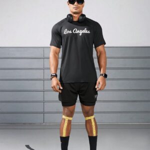Boyfriend Style Men's Fashion Casual Fit Casual Summer Sports T-Shirt With Printed Design - Image 3