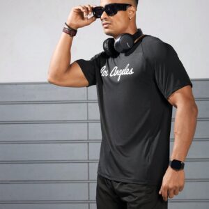 Boyfriend Style Men's Fashion Casual Fit Casual Summer Sports T-Shirt With Printed Design - Image 5