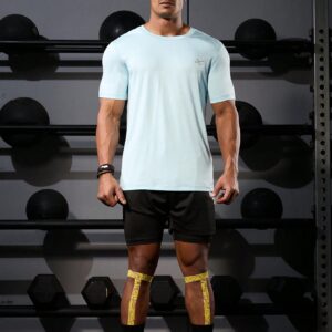 Boyfriend Style Men's Solid Color Short Sleeve Summer Tee With Round Neck - Image 4