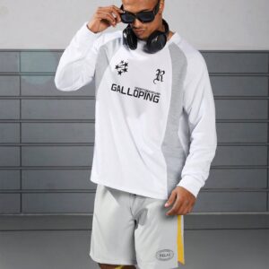 Boyfriend Style Men's Fashionable Daily Loose Fit Printed Long Sleeve Sports Sweatshirt Boyfriend Style Men Sweatshirt